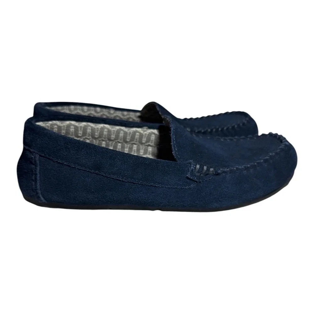 Lands end slip on suede moccasin flannel lined indoor / outdoor by lands end 8